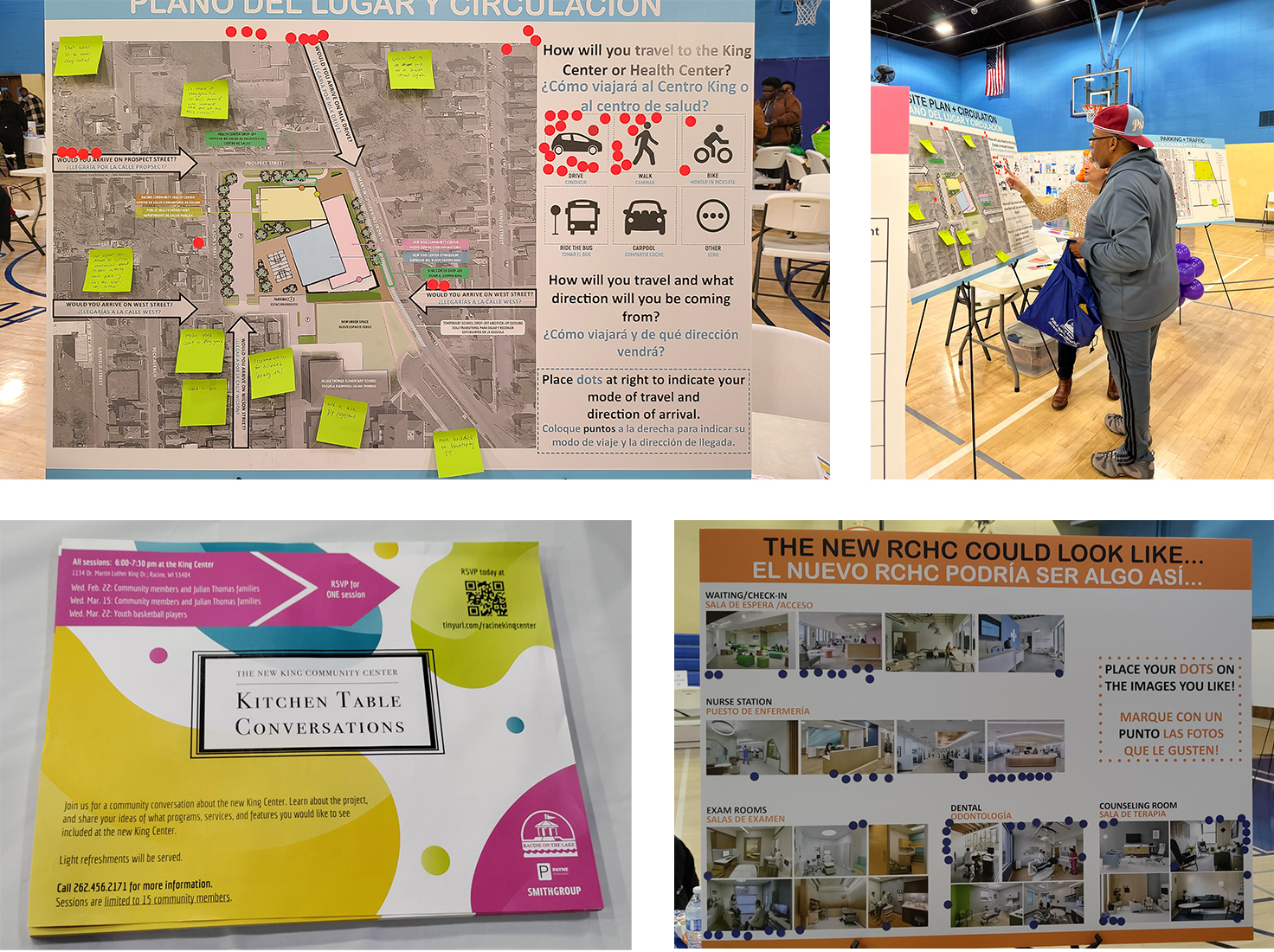 Collage of images highlighting community engagement for Racine's MLK Center
