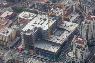 CPMC Van Ness Construction Aerial