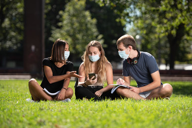 Students on Campus during COVID-19 Pandemic