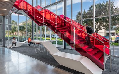 University of Houston Victoria STEM Interior Staircase