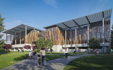 Sunnyvale Civic Center Campus Exterior Rendering Urban Planning Landscape Architecture Architecture Government
