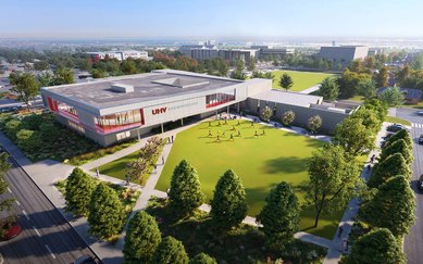 University of Houston victoria health and wellness center exterior aerial