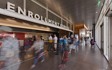 Gateway Community College Interior Entrance