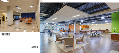 GoDaddy Gilbert Breakroom Interior Design SmithGroup Phoenix