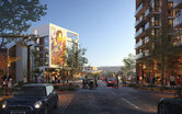 Rendering of a new mixed income neighborhood development in East Las Vegas