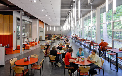 Michigan State Own Hall Dining Interior Cafe Higher Education Interiors SmithGroup Detroit