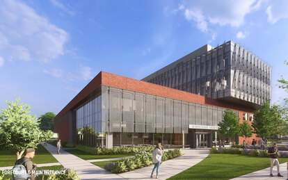 University of Louisville, J.B. Speed School of Engineering, Engineering Student Success & Research Building Exterior Rendering 